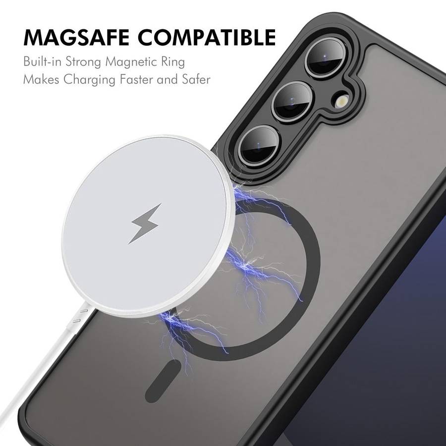 For Samsung Galaxy S25 FE 5G ENKAY Hat-Prince MagSafe Matte Translucent Shockproof Ph ... (Purple)