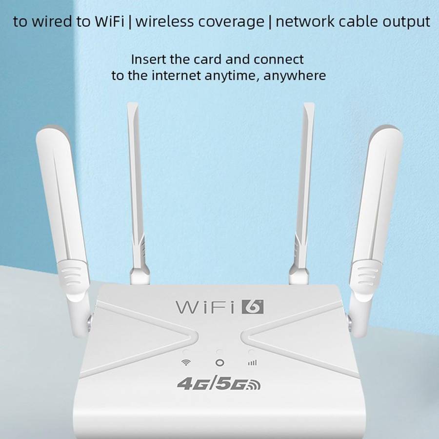 CPE907-E Eurasian Edition 150Mbps Download Speed 4 Antennas SIM Card Router 4G LTE WiFi Router, Plug