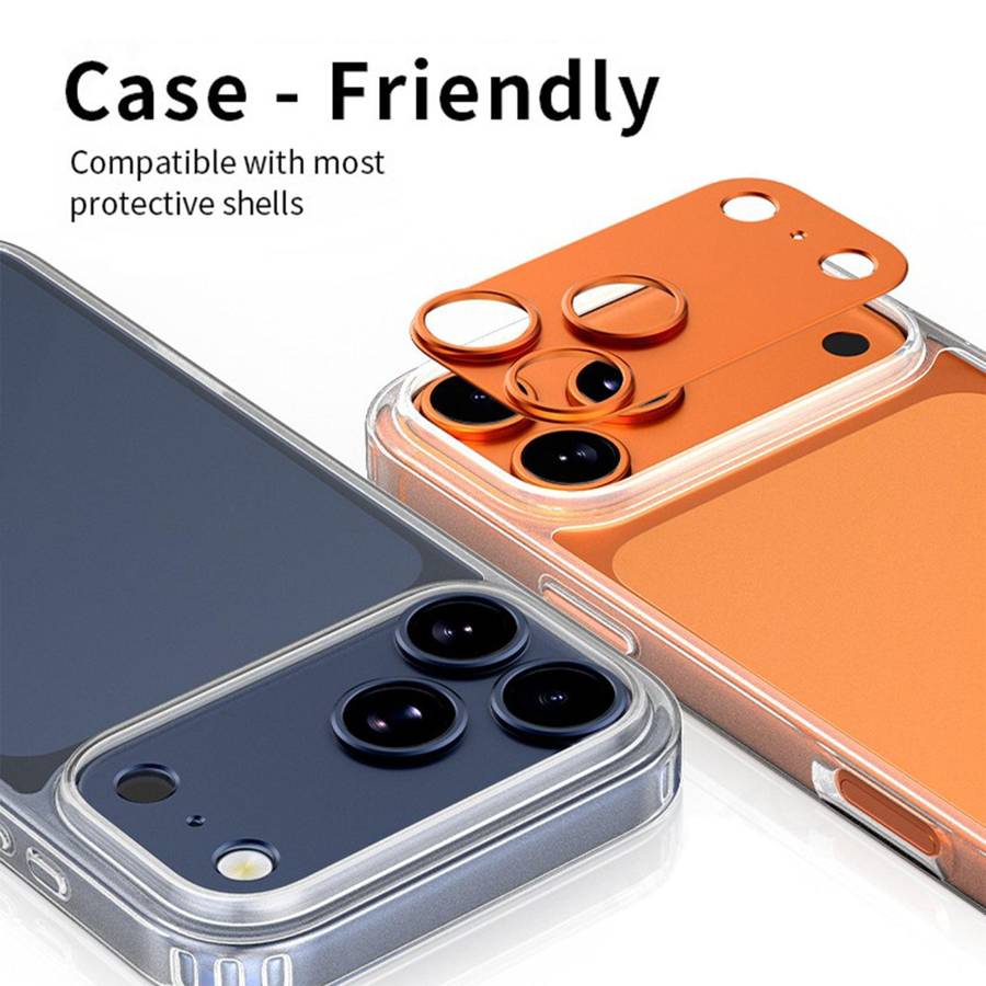 For iPhone 17 Pro Kalebol Metal Convex Hollow Lens Protector Ring(Blue)