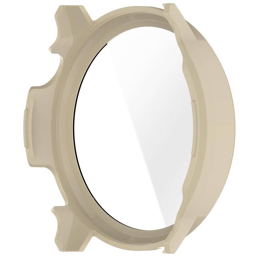 For Garmin Venu 4 45mm Tempered Film Integrated PC Watch Protective Cover(Ivory White)