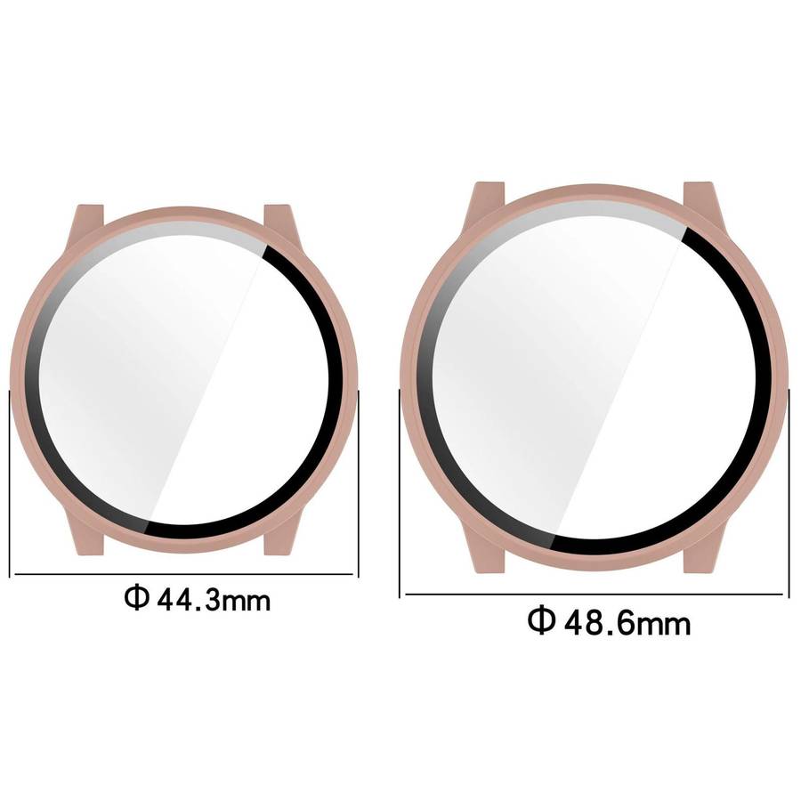For Garmin Venu 4 45mm Tempered Film Integrated PC Watch Protective Cover(Black)
