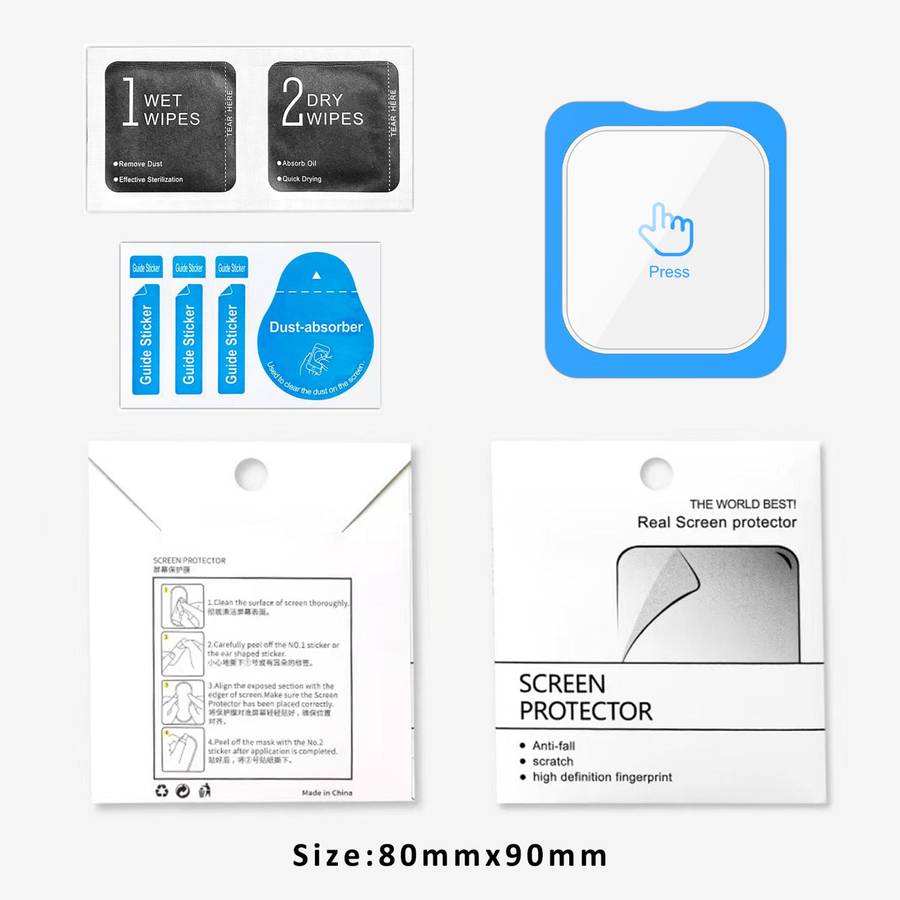 For Redmi Band 3 Full-Screen Anti-Fingerprint HD Positioning Easy Installation Watch Tempered Gla...