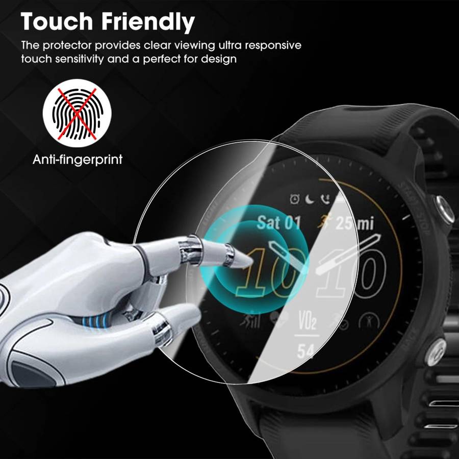 For Garmin Fenix 7X Pro Full-Screen Anti-Fingerprint HD Positioning Easy Installation Watch Tempered