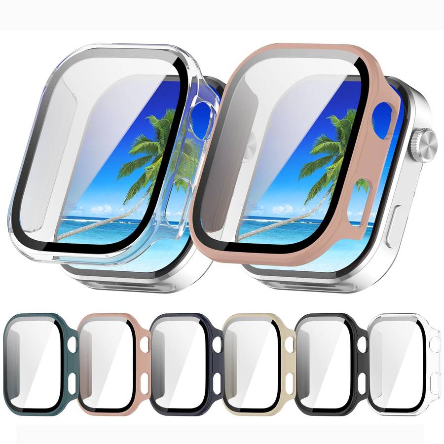 For Redmi Watch 6 Tempered Film Integrated PC Watch Protective Cover(Black)
