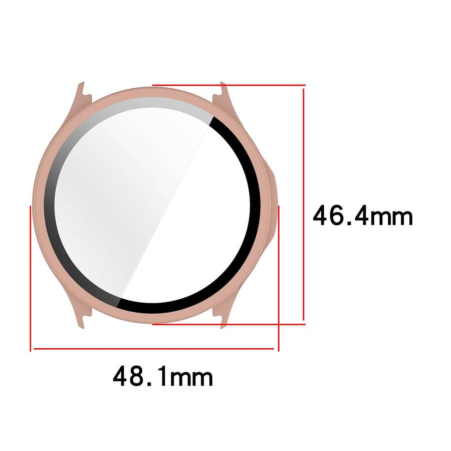 For OPPO Watch S Tempered Film Integrated PC Watch Protective Cover(Ivory White)