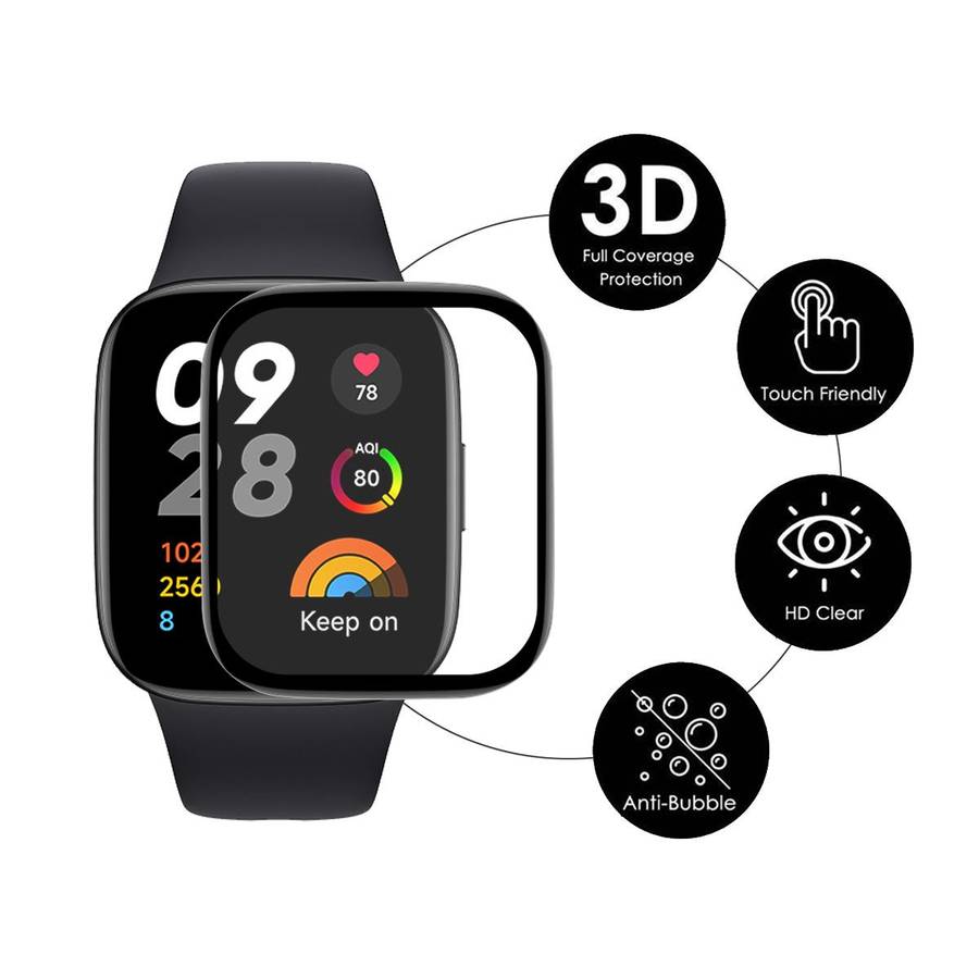 For Redmi Watch 6 ENKAY Hat-Prince Diamond PC Watch Cover with Full Coverage PMM ... (Transparent)