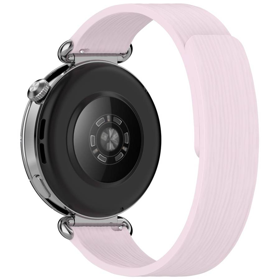 18mm Striped Soft Magnetic Silicone Watch Band(Purple)