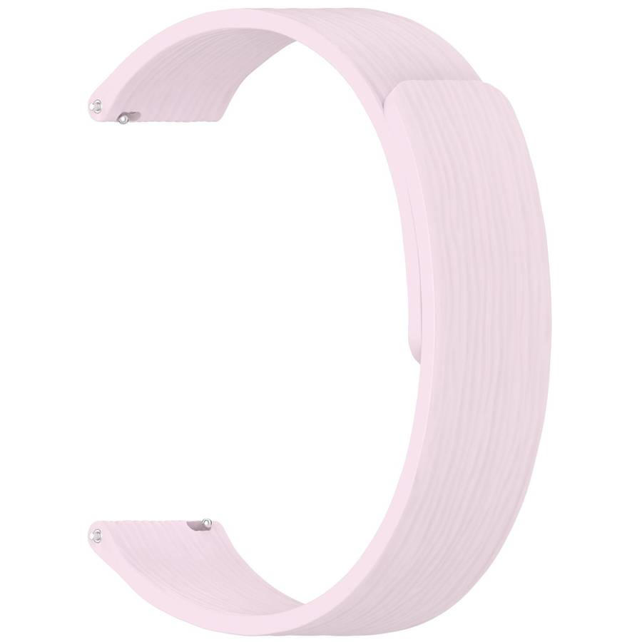 18mm Striped Soft Magnetic Silicone Watch Band(Purple)