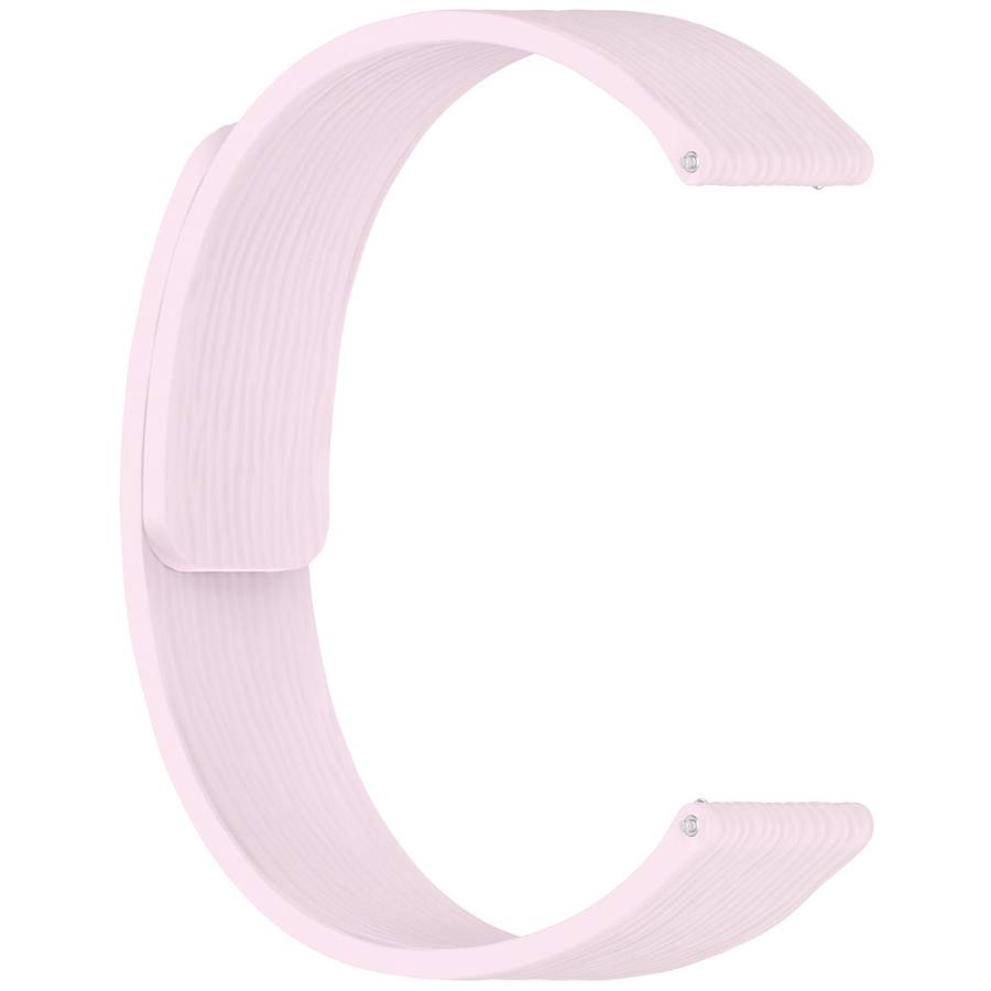18mm Striped Soft Magnetic Silicone Watch Band(Purple)