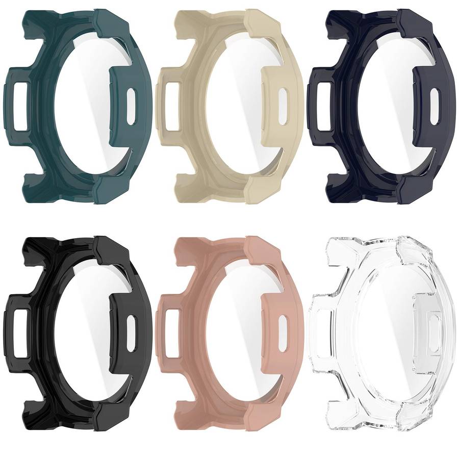 For Amazfit T-Rex 3 Pro 44mm Tempered Film Integrated PC Watch Protective Cover(White)