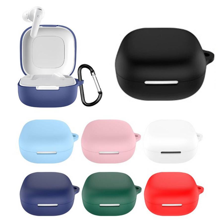 For Soundcore R60inc / P31i Solid Color Silicone Earphone Protective Cover(Navy Blue)