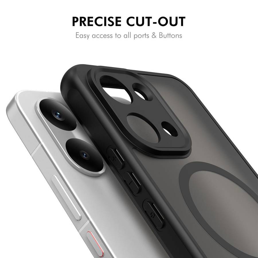 For Xiaomi Poco X8 Pro Max ENKAY Hat-Prince MagSafe Matte Translucent Shockproof Phone ... (Black)