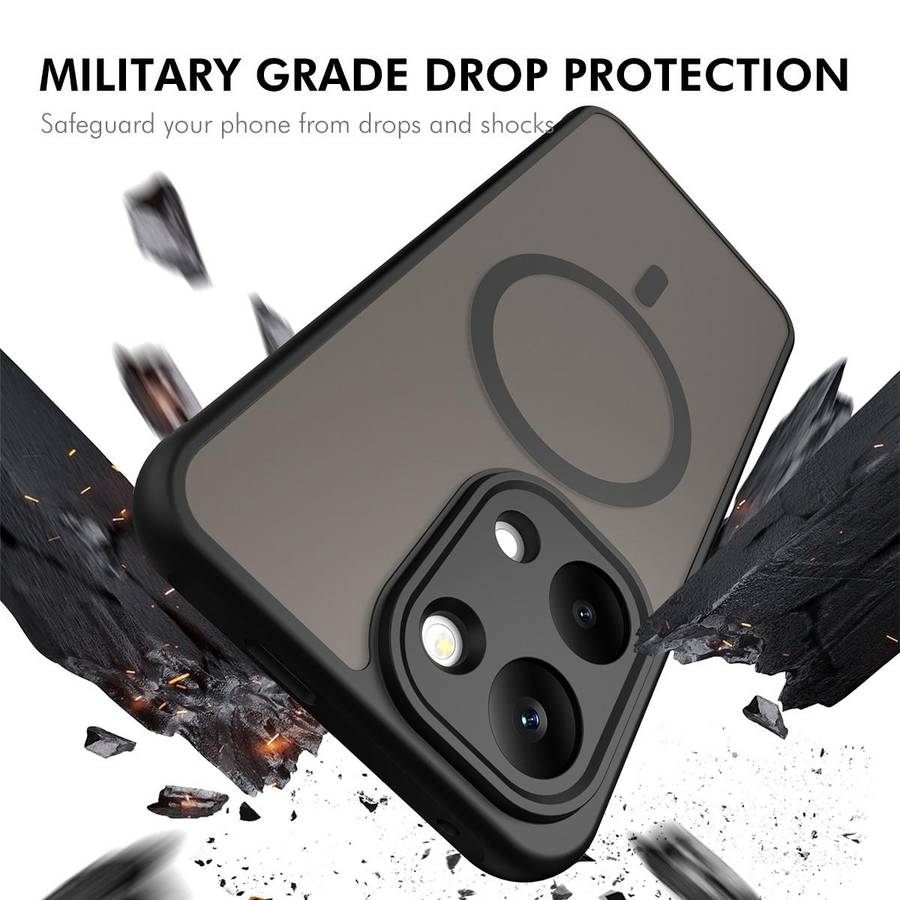 For Xiaomi Poco X8 Pro Max ENKAY Hat-Prince MagSafe Matte Translucent Shockproof Phon ... (Purple)