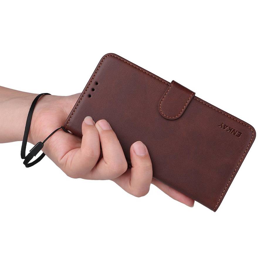For Redmi Note 15 Pro+ 5G Global 163.3mm ENKAY Card Wallet Calf Texture Leather Phone C ... (Blue)