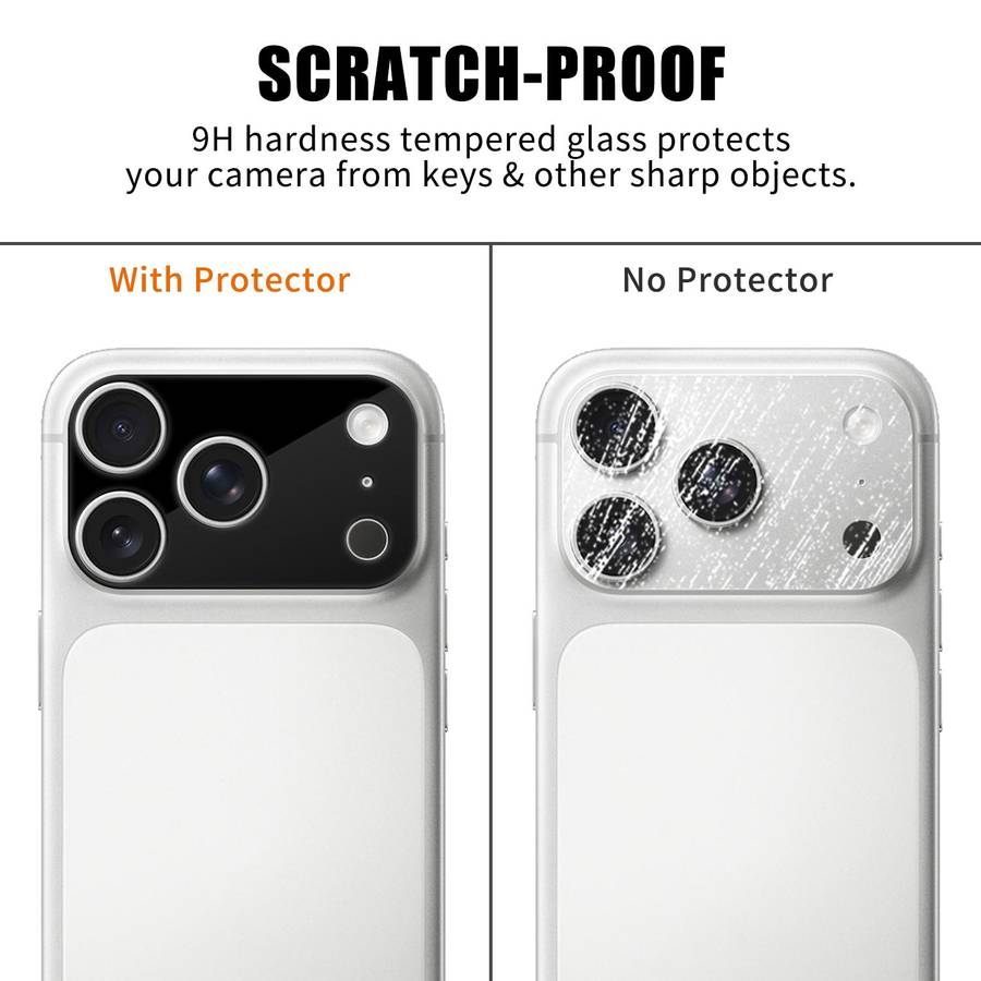 For iPhone 17 Pro Kalebol Silk-Screened HD Anti-Fingerprint AR Integrated Camera Lens Tempered Gla