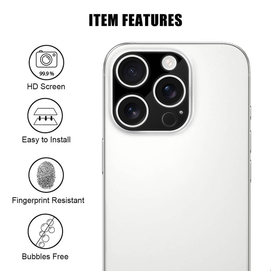 For iPhone 13 Pro / 13 Pro Max Kalebol Silk-Screened HD Anti-Fingerprint AR Integrated Camera Lens