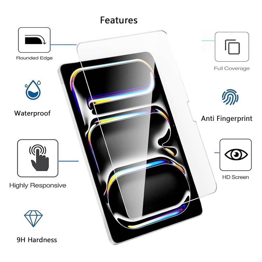 For iPad mini 5 / mini 4 Easy Install Box Dust-Free HD Curved Edge Anti-Fingerprint Tempered Glass
