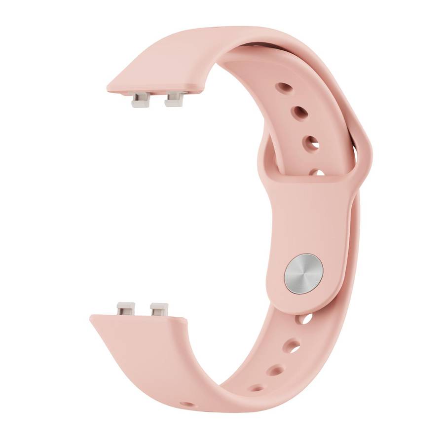 For Huawei Band 11 / Band 11 Pro Glossy Reverse Buckle Solid Color Silicone Watch Band(Pink)