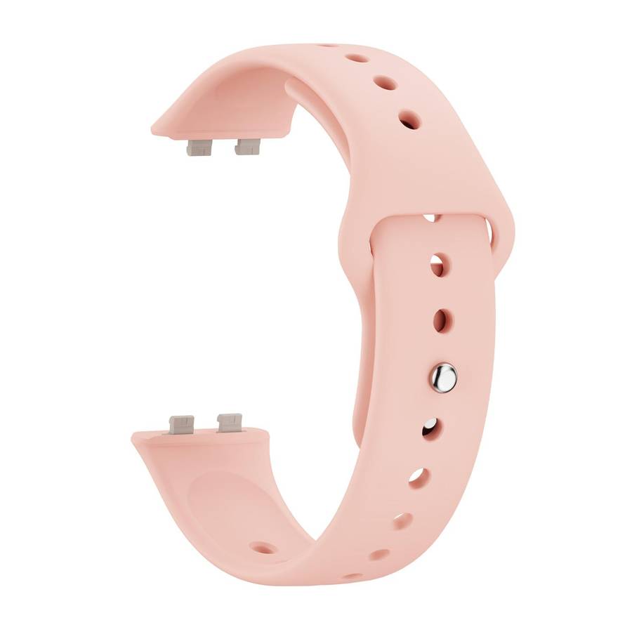 For Huawei Band 11 / Band 11 Pro Glossy Reverse Buckle Solid Color Silicone Watch Band(Pink)