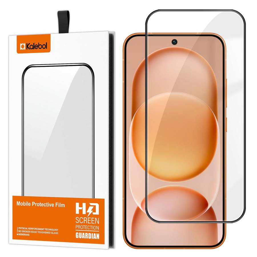 For Honor Magic8 Pro Air Kalebol High-Aluminum Screen-Printed Full-Coverage Anti-Fingerprint Black