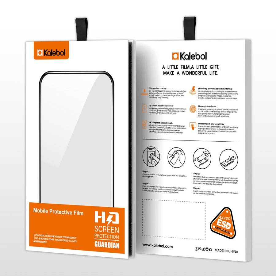 For Honor 600 Lite 10pcs Kalebol High-Aluminum Screen-Printed Full-Coverage Anti-Fingerprint Black