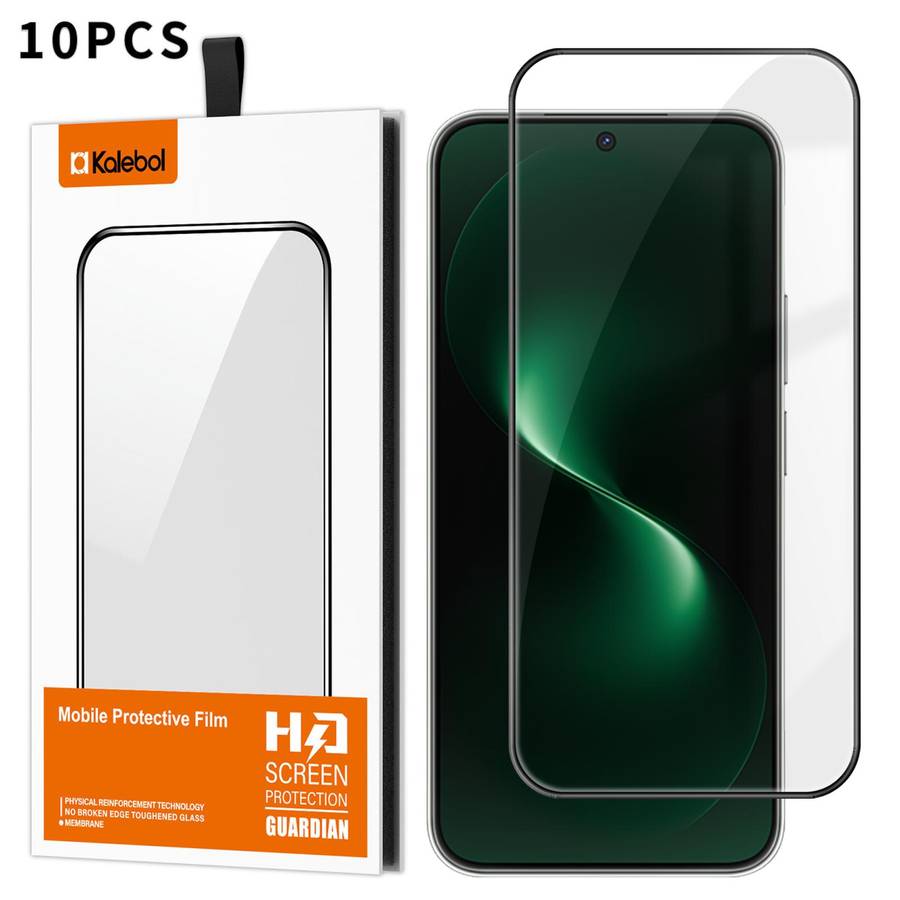 For Huawei nova 15 10pcs Kalebol High-Aluminum Screen-Printed Full-Coverage Anti-Fingerprint Black