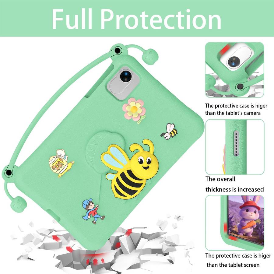 For Honor Pad X9a / X10 Pro / X9 Pro Little Bee EVA Shockproof Tablet Case(Light Cyan)