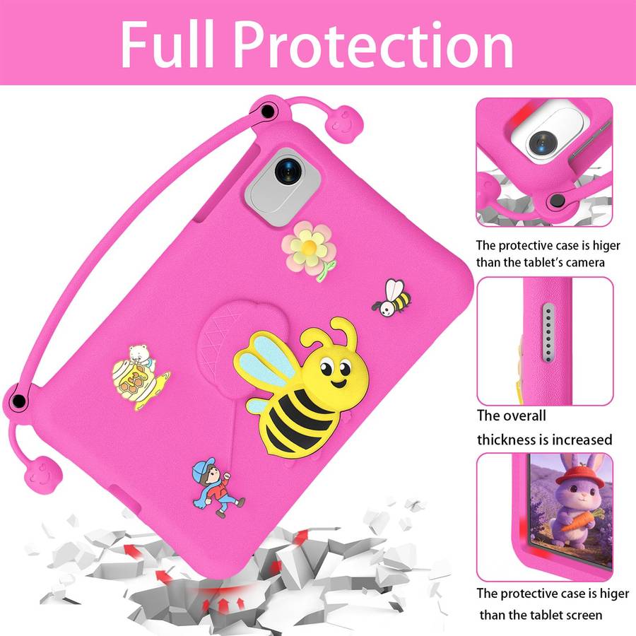 For Honor Pad X9a / X10 Pro / X9 Pro Little Bee EVA Shockproof Tablet Case(RoseRed)