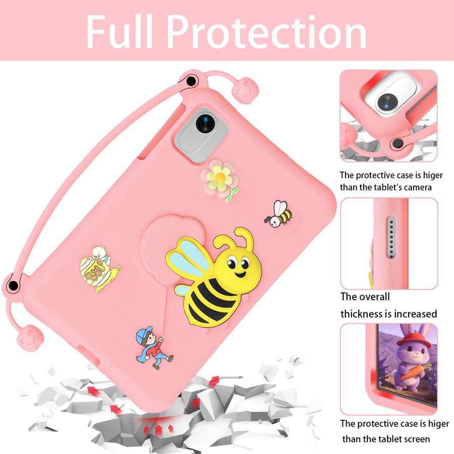 For Honor Pad X9a / X10 Pro / X9 Pro Little Bee EVA Shockproof Tablet Case(Pink)