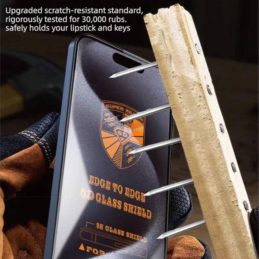 For iPhone 13 10pcs 200CC 6D Anti-Static Screen Printing HD Tempered Glass Flim