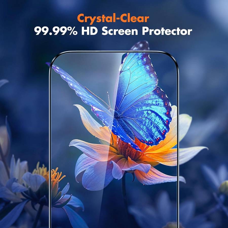 For iPhone 17 25pcs Ultra-thin Ultrasonic HD Screen-Printed High-Alumina Full Glue Tempered Glass