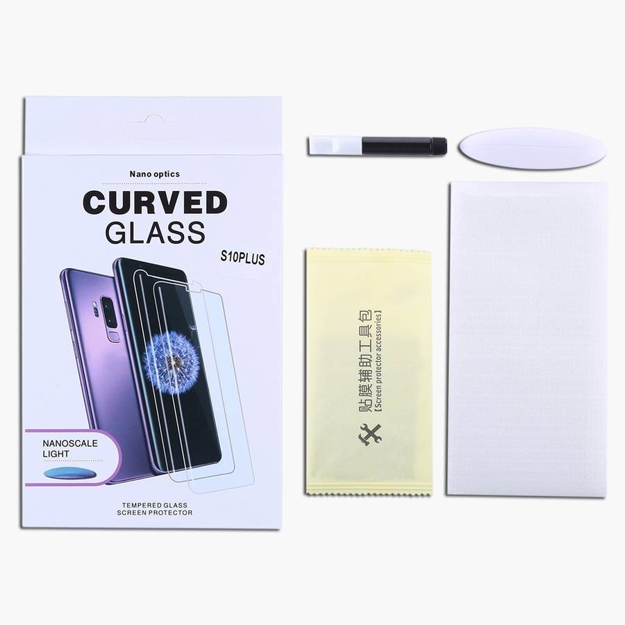 For iPhone XS Max / iPhone 11 Pro Max UV Liquid Curved Full Glue Full Screen Tempered Glass
