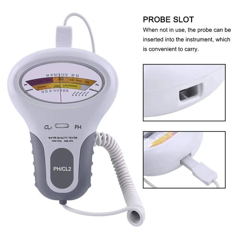 PC102 Swimming Pool Water Quality Tester PH Test Pen Chlorine Gas Water Quality Tester