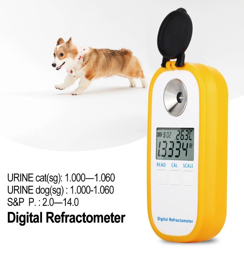 DR503 Animal Clinical Refractometer Veterinary Human Serum Protein Piss Urine Refractometer Pet Dog