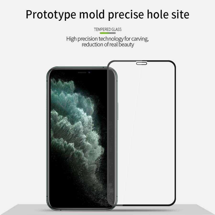 For iPhone 11 Pro Max MOFI 9H 2.5D Full Screen Tempered Glass Film(Black)