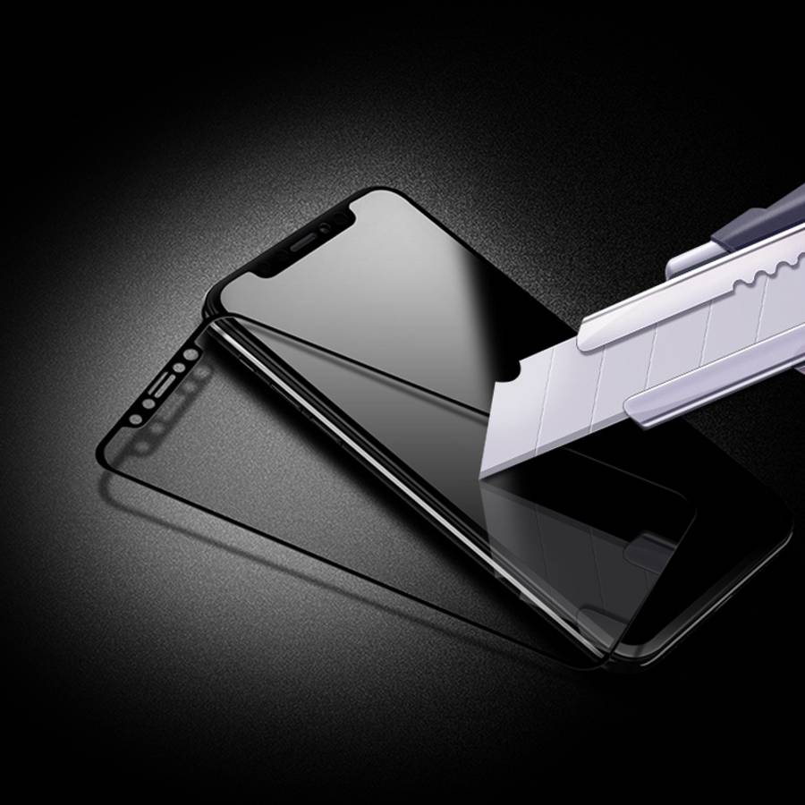 For iPhone 11 Pro Max mocolo 0.33mm 9H 2.5D Full Glue Tempered Glass Film(Black)