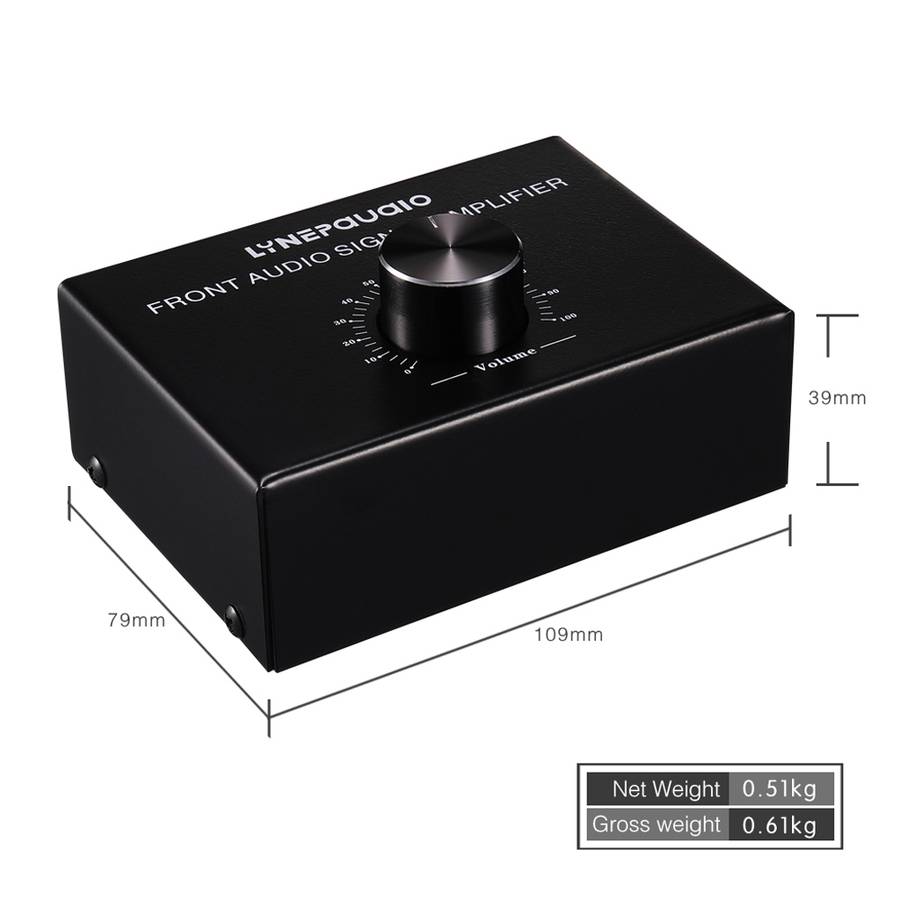 B015 Front Stereo Signal Amplifier Booster Headphones Speaker Amplifier Headset Dual-Audio Source
