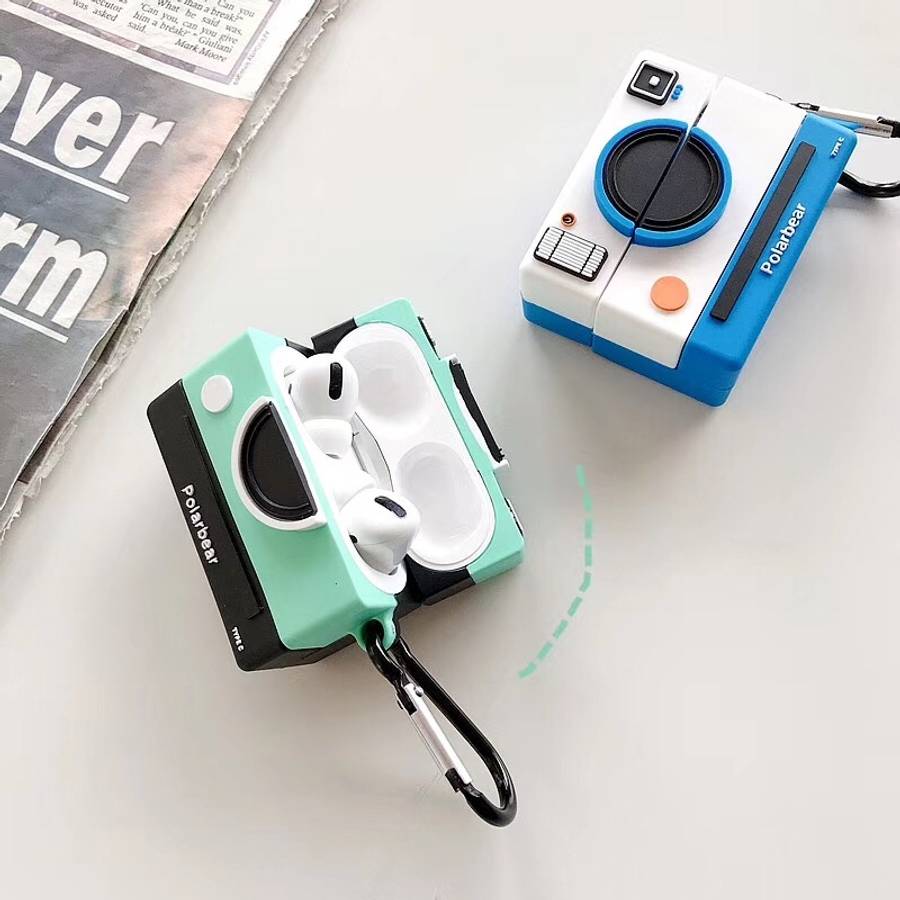 For Apple AirPods Pro Camera Bluetooth Headphone Protective Case(Green)