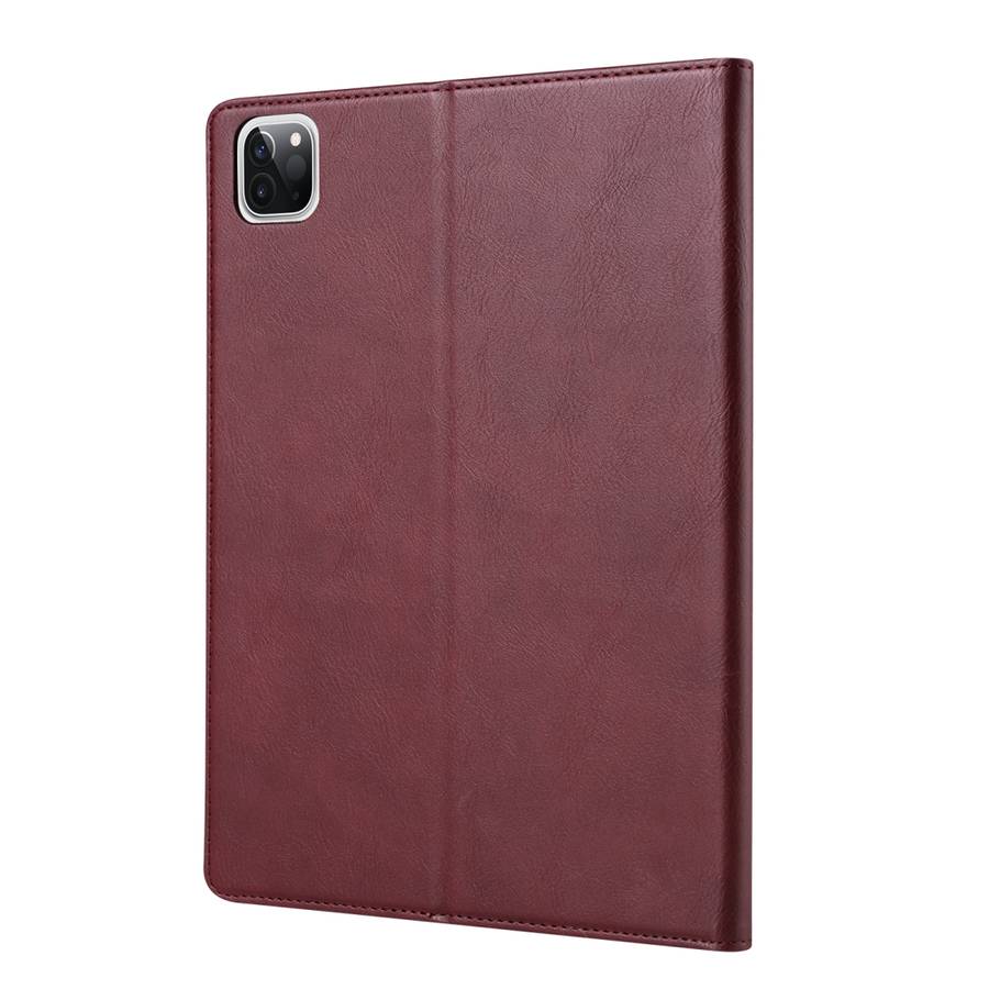 For iPad Pro 11 (2020) Knead Skin Texture Horizontal Flip Leather Tablet Case with ... (Wine Red)
