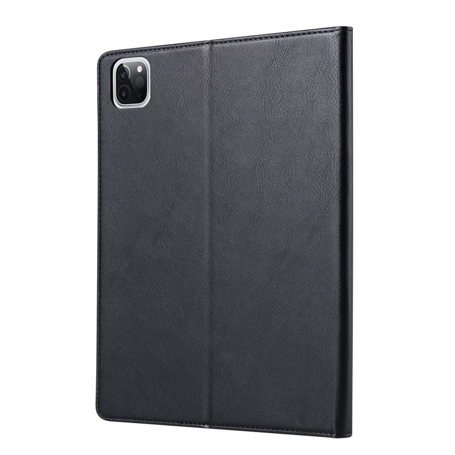 For iPad Pro 12.9 2022 / 2021 / 2020 Knead Skin Texture Horizontal Flip Leather Tablet Case(Black)