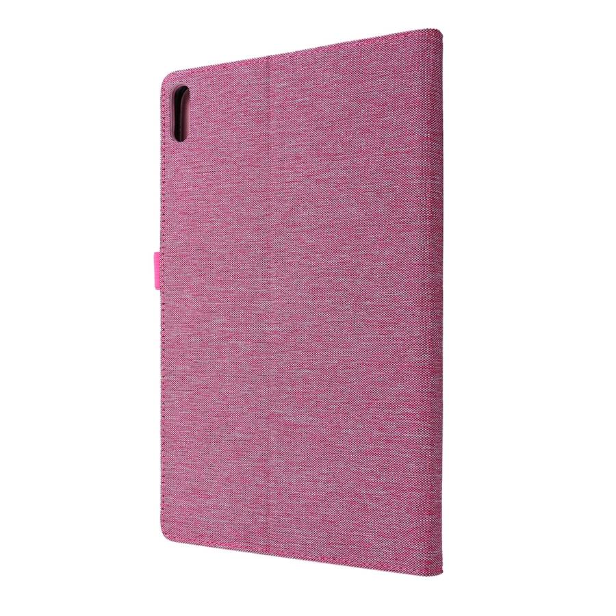 For Huawei Matepad Pro 10.8 Fabric + TPU Flat Protective case With Name Card Clip(Rose Red)