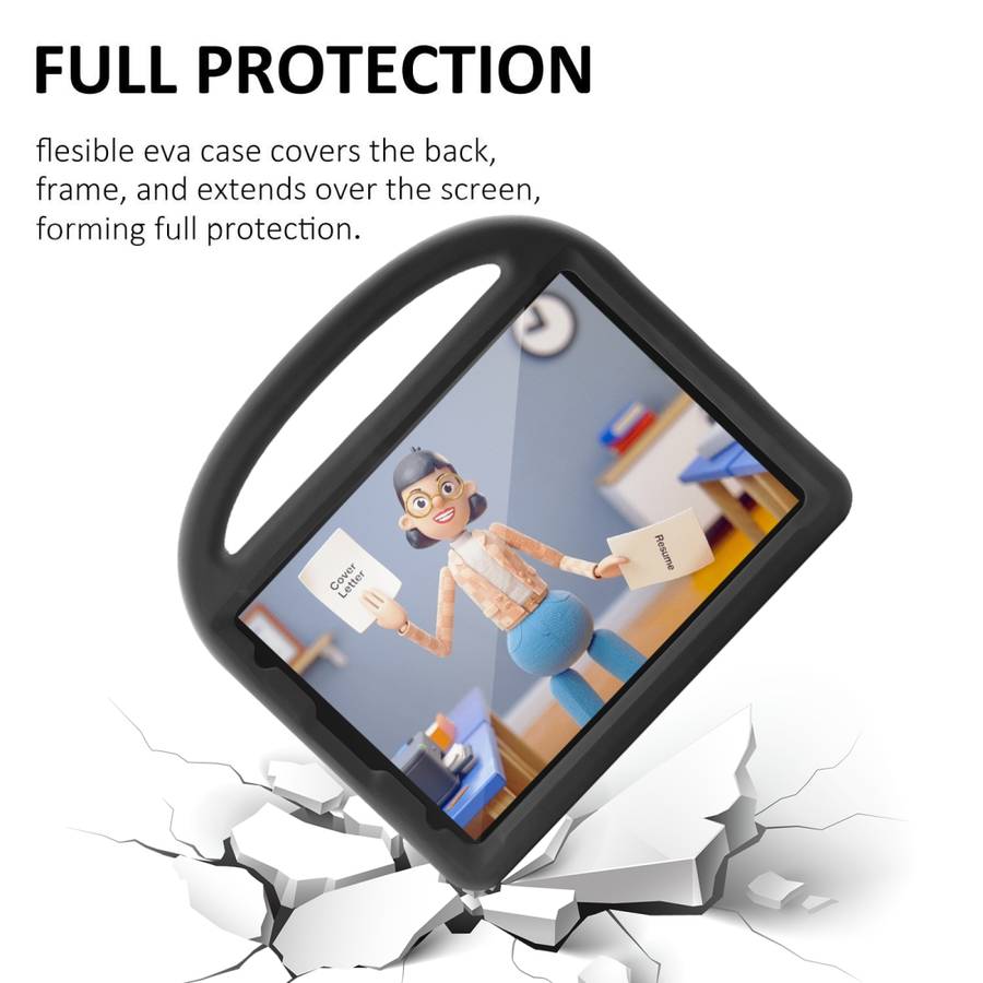 For iPad Pro 11 (2020) Sparrow Style EVA Children's flat Plate Fall Protection Tablet Case(Black)