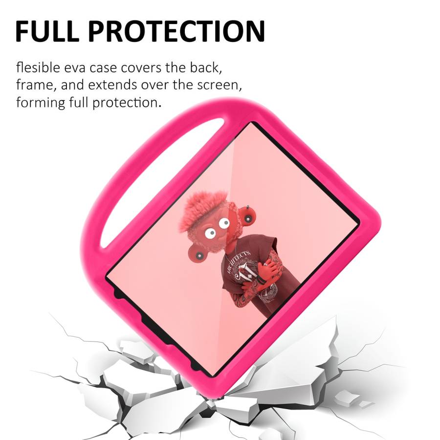 For iPad Pro 11 (2020) Sparrow Style EVA Children's flat Plate Fall Protection Tabl ... (Rose Red)