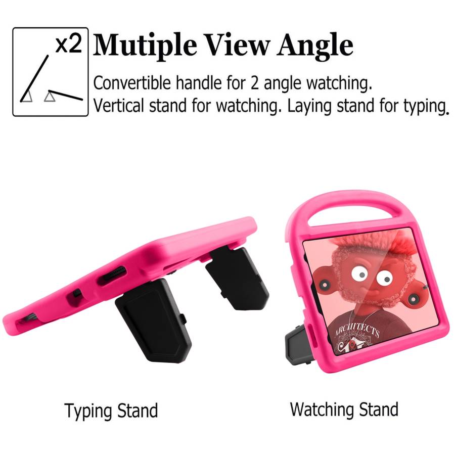 For iPad Pro 11 (2020) Sparrow Style EVA Children's flat Plate Fall Protection Tabl ... (Rose Red)