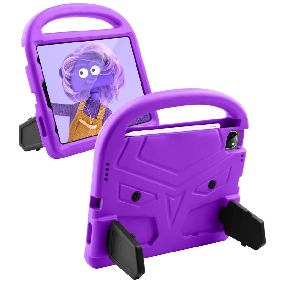 For iPad Pro 11 (2020) Sparrow Style EVA Children's flat Plate Fall Protection Tablet Case(Purple)