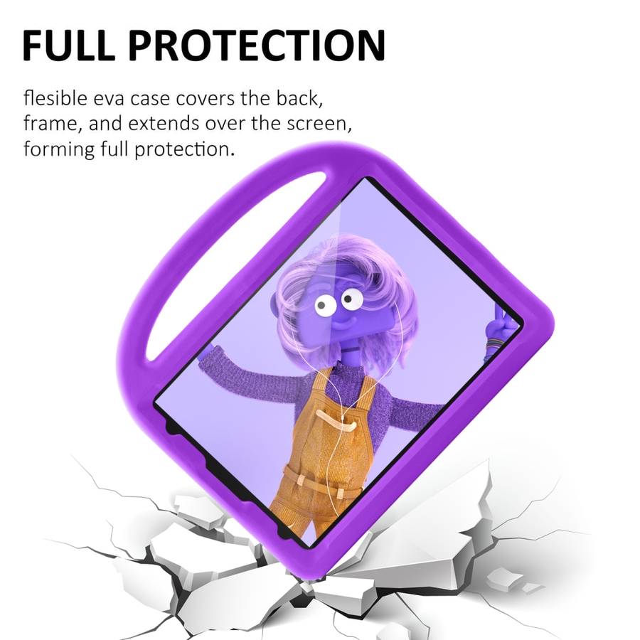 For iPad Pro 11 (2020) Sparrow Style EVA Children's flat Plate Fall Protection Tablet Case(Purple)