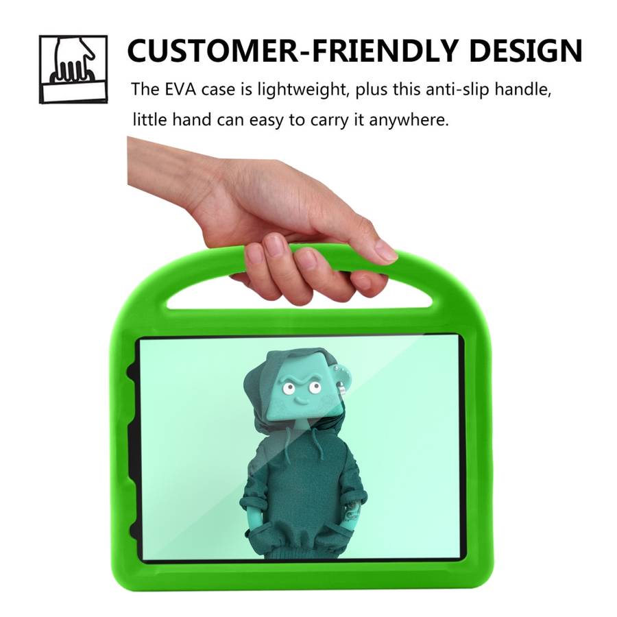 For iPad Pro 11 (2020) Sparrow Style EVA Children's flat Plate Fall Protection Tablet Case(Green)