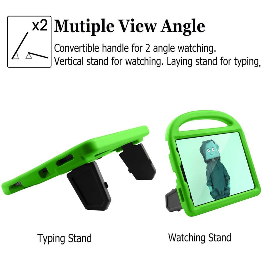 For iPad Pro 11 (2020) Sparrow Style EVA Children's flat Plate Fall Protection Tablet Case(Green)