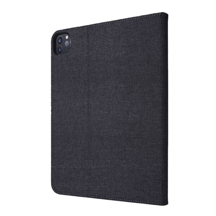 For iPad Pro 11(2020) Horizontal Flip TPU + Fabric PU Leather Protective Tablet Case w ... (Black)