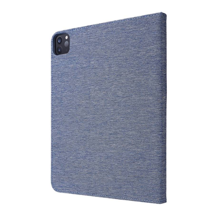 For iPad Pro 11(2020) Horizontal Flip TPU + Fabric PU Leather Protective Tablet Ca ... (Deep Blue)
